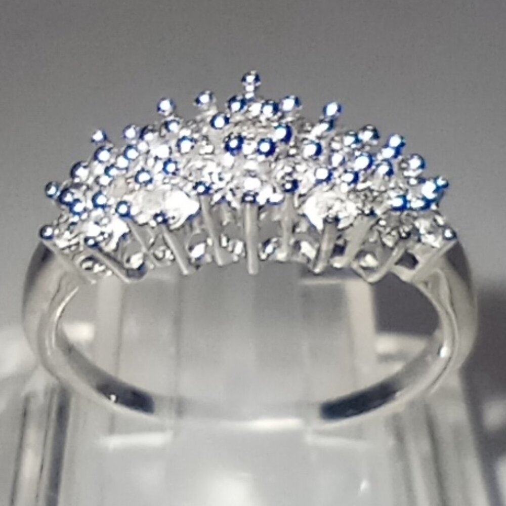 $ALE!  Sparkling 10Kt White Gold 1/2-Carat Diamond Ring